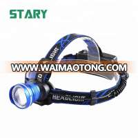 3 modes multi color super ultra bright led rechargeable headlamp fishing headlight