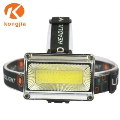 Outdoor Headlamp with 18650 Battery High Lumen COB Outdoor Sports Headlamp