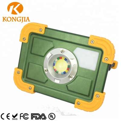 Portable Led Working Lamp Ultra Bright 1800lm Aluminum Emergency Light  USB Rechargeable COB Flood Light