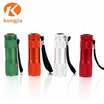 KJ Colorful Customized Design Promotion 3*AAA Battery High Quality Lowest Price 4*LED Brightness Mini LED Flashlight