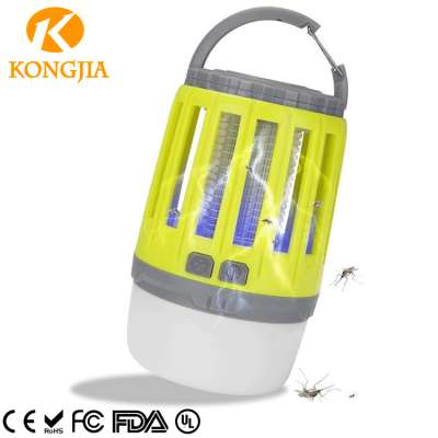 NHKJ 2-in-1 Camping Lantern Bug Zapper Rechargeable Insect Zapper LED Tent Light with Mosquito Repellent Function