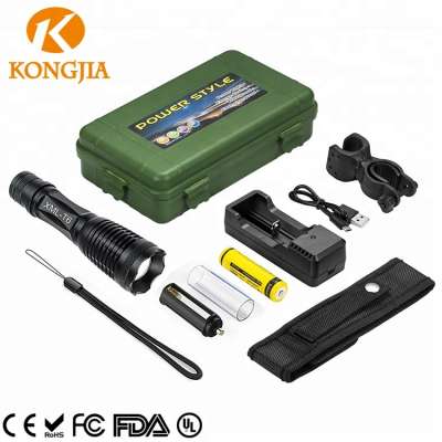 Best flashlight 2018 Normal Light  led torch flashlight UV light torch with double lights